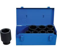 BGS Jeu de douilles de force hexagonale profonde entraînement carré intérieur 25 mm (1") SW 27 - 50 mm 8pcs - 5500