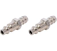 BGS 7062 | Raccord rapide à air comprimé avec raccord de tuyau flexible de 10 mm | États-Unis/France (Lot de 2)