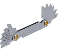 BGS 71039-12 | Peigne à filets | 12 feuilles 0,5-1,75 mm | 12 lames | métrique 0,5 à 1,75 mm | Jeu de tarauds / filières pour écrous et boulons de roue