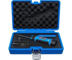 BGS 7122 Visseuse dynamométrique 1/4" 1-8 Nm, 22 pièces, avec jeu d'embouts