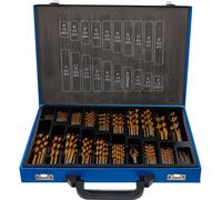 BGS 72130 Jeu de forets hélicoïdaux et étagés HSS 1-10 mm, 231 pièces