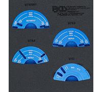 BGS Garniture pour servante d'atelier 1/6 : Jeu d'outils de réglage du déphaseur d'arbre à cames pour Mercedes-Benz M152 / M157 / M276 / M278 - 74265