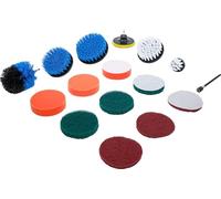 BGS 74367 | Jeu de disques de polissage et ponçage et d’embouts à brosse | pour perceuses | 16 pcs.