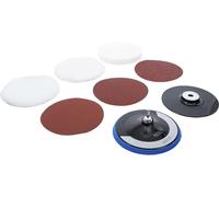 BGS 74380 | Jeu de disques de polissage et ponçage | Ø 180 mm | 8 pièces