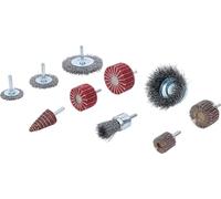 BGS 74499 | Jeu de disques à brosses et à lamelles de ponçage | 10 pcs.