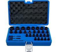 BGS 74560 | Jeu de douilles spiralées/extracteur de vis | 6,3 mm (1/4") / 10 mm (3/8") | métriques et pouces | 32 pièces