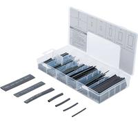 BGS 8042 | Assortiment de gaines thermo-rétractables | noires | 127 pièces