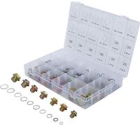 BGS 8119 | Assortiment de bouchons de vidange et joints alu | 534 pièces