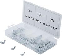 BGS 8133 | Assortiment d’écrous-papillons | 75 pièces