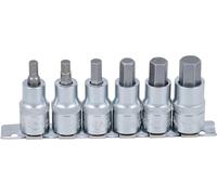 BGS technic Jeu de douilles à embouts 8887 – 12,5 mm (1/2") six pans intérieurs 6–14 mm – 6 pièces