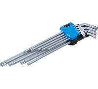 BGS 9375 | Jeu de clés allen | extra longues + extra courtes | Profil T (pour Torx) T10 - T50 | 9 pièces