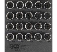 BGS 9558 | Insert de servante d'atelier 1/6 : Jeu d’outils pour écrous antivol pour Opel (type C) | 20 pièces