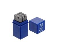 bgs chiffres a frapper jeu de 9 chiffres - 06 mm -