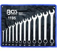 BGS Clés Mixtes Cotes Pouces, Impériales, US, SAE, Jeu de 12 Clés en Acier Chrome Vanadium