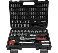 BGS TECHNIC Jeu de douilles 15120, 1/4", 1/2", profil ondulé 115 pces