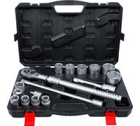 BGS - Jeu de douilles 71024 - cliquet réversible 3/4" 19-50 mm 16 pièces