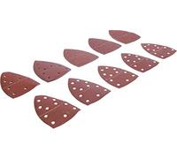 BGS Diy 80819 | Jeu de feuilles abrasives pour meuleuse multifonctions | 145 x 100 mm | Cal. 40-400 | 25 pièces