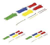 BGS Diy 80875 | Assortiment de colliers plastique | multicolore | 2,4 x 100 mm | 200 pièces, Paquet de 3