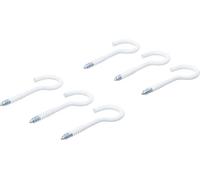 BGS Diy 88181 | Assortiment de crochets à visser | blanc | revêtement en matière plastique | 60 mm | 6 pièces