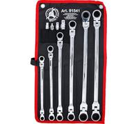 BGS technic KG Jeu de clés articulées à cliquet double SW 8–19 mm 10 pièces