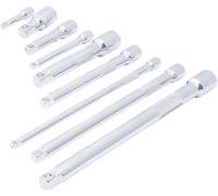 BGS DIY - Jeu de 9 rallonges basculantes (1/4'' - 3/8'' - 1/2'') - Réf. 6113