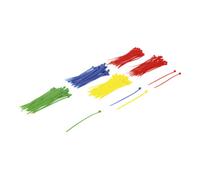 BGS Do it yourself Assortiment de colliers plastique multicolore 2,4 x 100 mm 200 pièces BGS Do it yourself Quantité:1