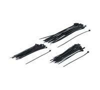 BGS Do it yourself Assortiment de colliers plastique noir 100 - 200 mm 75 pièces BGS Do it yourself Quantité:1