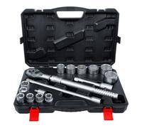 BGS Do it yourself BGS Jeu de douilles avec cliquet réversible extensible 20 mm (3/4") 19 - 50 mm 16 pièces Quantité:1