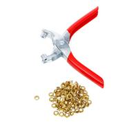 BGS Do it yourself BGS Pince à œillets avec 100 œillets ronds, 5,0 mm Quantité:1