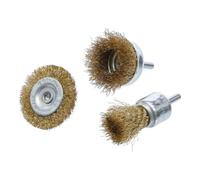 BGS Do it yourself Jeu de brosses à fil d’acier Ø 25 - 50 mm 3 pièces BGS Do it yourself Quantité:1