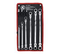 Jeu de clés articulées à cliquet double | SW 8 - 19 mm | 10 pcs.