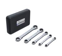 KRAFTMANN 1450 Jeu de clés mixtes à cliquet, 6x8-19x22 mm, 5 pcs.
