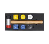 BGS Do it yourself Jeu de maillets à tête interchangeable | Ø 43 mm | 9 pièces BGS Do it yourself Quantité:1