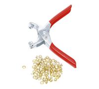 BGS Do it yourself Pince à œillets avec 100 œillets ronds 4,5 mm BGS Do it yourself Quantité:1
