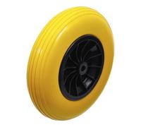 BGS Do it yourself Roue de brouette PU, jaune/noir 400 mm BGS Do it yourself Quantité:1