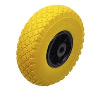 BGS Do it yourself Roue pour diable/chariot de transport PU, jaune/noir 260 mm BGS Do it yourself Quantité:1