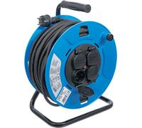 BGS Enrouleur de câble 50 m 3x1,5 mm² 4 prises avec capuchon IP 44 3500 W - 3378