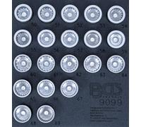 BGS Garniture de chariot d'atelier 1/6 : Jeu d'outils pour serrures de jantes pour Porsche et VW Touareg 20 pièces - 9099