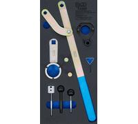 BGS Garniture de servante d'atelier 1/3 : Jeu d'outils de réglage de moteur pour VAG 2.0 TDI Common Rail - 74309