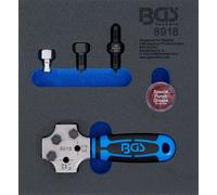 BGS Garniture de servante d'atelier 1/6 : appareil à border SAE et DIN 4,75 mm (3/16") - 8918
