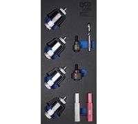 BGS Garniture pour servante d'atelier 1/3 : Jeu d'outils de montage pour support de capteur de stationnement - 9088