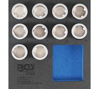 BGS Garniture pour servante d'atelier 1/6 : Jeu d'outils pour serrures de jantes pour Land Rover 10 pièces - 9553