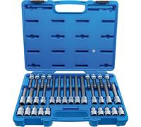 BGS Jeu de douilles à embout, entraînement carré intérieur 12,5 mm (1/2") profil TPS (pour Torx Plus) avec alésage TPS20 - TPS70 32pcs - 5191