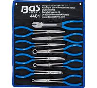 BGS Jeu de pinces à becs longs/plats et à cosses de bougies extra-longues 9 pièces - 4401