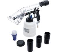 BGS technic Pistolet de nettoyage à air comprimé 70150 – embout brosse et aspiration 7 pièces