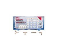 Bgs Technic - 100 Connecteurs (raccords) Pour Durites En Caoutchouc Et Plastiques