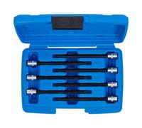 BGS 8618 | Assortiment de douilles à embouts | 6,3 mm (1/4") | Profil T (pour Torx) avec tête sphérique T10 - T40 | 7 pièces