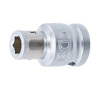 BGS technic BGS Adaptateur avec bille de retenue 10 mm (3/8") six pans intérieurs 6,3 mm (1/4") Quantité:1