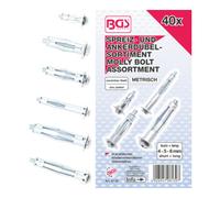 BGS technic BGS Assortiment de chevilles de chevilles Molly 40 pièces Quantité:1