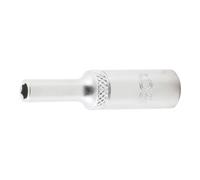 BGS technic BGS Douille pour clé, six pans, longue 6,3 mm (1/4") 4 mm Quantité:1